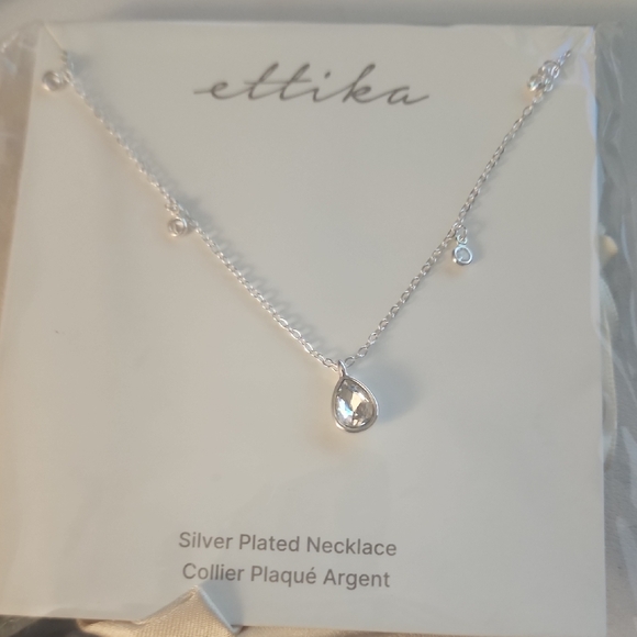 ettika Jewelry - Ettika Silver Teardrop Necklace